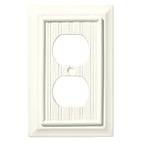 Brainerd 126356 Beadboard Single Duplex Outlet Wall Plate / Switch Plate / Cover