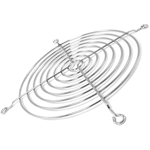 AABCOOLING Grill 140 Srebrny - Metalowa Kratka Ochronna na Wentylator PC 120mm, Osłona na Chłodzenie Komputerowe
