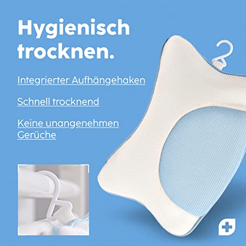 Badewannenkissen Vesta+ M Blau für Nackenunterstützung