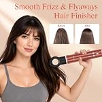 MaxAir Worldwide Dual Voltage Hair Dryer Brush Hot Air Styler Autowrap Curler Air Hair Straightener PARWIN PRO Blow Dryer Brush Smooth Frizz Flyaways,Volumize,Wet to Dry Straight,Detangle Cord,Amber