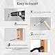 NUOSIYA Gitarre Wandhalterung für Wand, 2 Stück Gitarrenhalter für Bass, E-gitarre, Banjo Universal Holz Gitarrenständer, Klassische Akustikgitarre Haken Gitarrenwandhalter Gitarrenzubehör