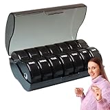 boite pilule porcelaine Format voyage pratique : Conçu pour être fonctionnel en déplacement, ce pilulier adopte une forme circulaire compacte et une taille réduite pour les sacs, offrant une excellente portabilité gain de place au quotidien ou en voyage