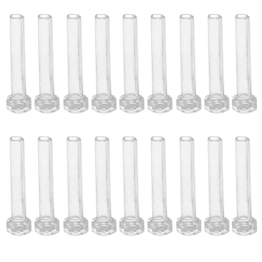 iplusmile Earring Posts Plastic Earring Backs, Plastic Anti- Sensitive Pierced Earring Sleeves Clear Earring Backs for Men Women DIY Supplies, 50pcs