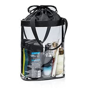 Clear Toiletry Bag for Women, TSA Approved Waterproof Makeup Organizer