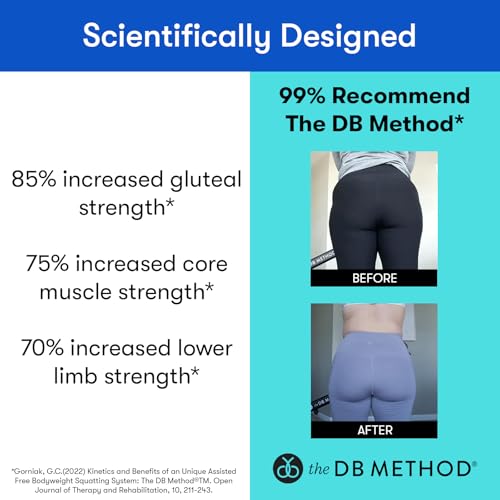 The DB Method DreamBand Pro Squat Resistance Band, Low Impact, Targets Hip Stabilizer Muscles, Workout Exercise Bands for Home Gym Workout Equipment, Proper Squat Form and Glute Activation by THE DB METHOD - Image 4