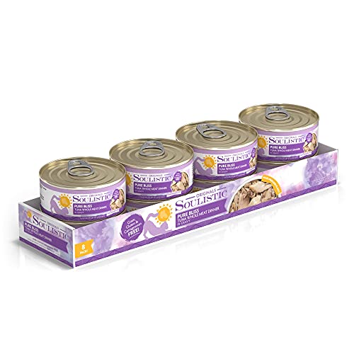 Soulistic Originals Pure Bliss Tuna Whole Meat Dinner In Gravy Wet Cat Food, 5.5 Oz, Case Of 8, 8 X 5.5 Oz #TOP2