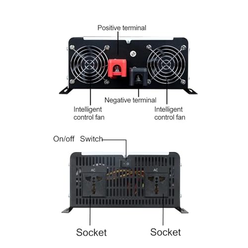 Onduleur solaire onde pure 2000W solution électricité stable 96V vers 110V
