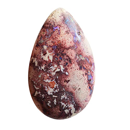 Opale de feu en forme de poire pour un cadeau artisanal unique