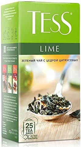 Tess Lime Citrus Peel Green tea Beverages Grocery Gourmet Food 25 tea bags