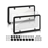 6.3'' Clear Reflective Anti Speed Red Light Toll Camera Stopper License Plate Frame Plate Cover Protective Photos Anti License(M3 Highland 2024)