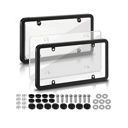 6.3'' Clear Reflective Anti Speed Red Light Toll Camera Stopper License Plate Frame Plate Cover Protective Photos Anti License(M3 Highland 2024)