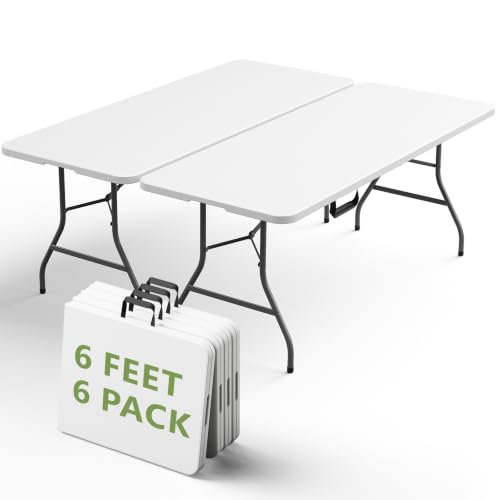 6FT Folding Table 6 Pack