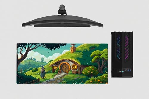 Image of LOTR Premium Desk Mat | Anti-Skid | Anti-Slip | 90 x 42 cm | Laptop Mat for Work from Home /Office /Gaming- Extended Mouse pad and Keyboard Desk mat