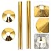 UKCOCO 2sets Decorative Radiator Sleeve Elegant Gold Escutcheon Replacement Plates for Heating Systems Material Gold Pipe for Home Office Decor