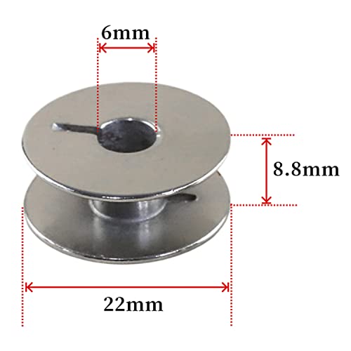 Blooy - 20Pcs 9033 Metal Bobbin For Pfaff 130, 280, 290 Sewing Machine Zsk Embroidery Golden Wheel 8810 9920 Accessories 91-009033-05 #TOP1