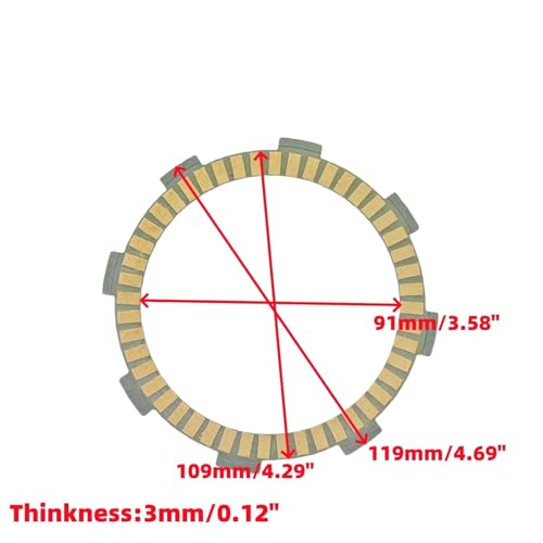 Disque de friction d'embrayage résistant pour restaurer les CB125 et CR85 - 2