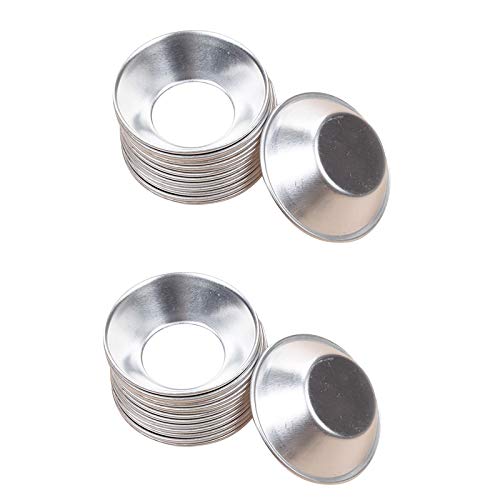 Non-Stick 20 st äggtårta puddingformar mini muffin muffinsformar aluminium kök bakverktyg tillbehör för tårta, pudding, quiches, minipaj och choklad