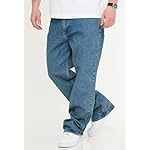 behype. Herren Jeans Loose-Fit Jeanshose 100% Baumwolle Denim Baggy Hose Used Look Men's – Bild 3