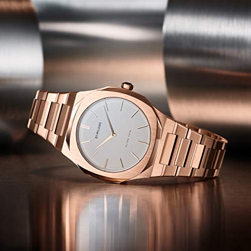 Orologio D1 Milano Ultra Thin Rose Gold/Eggshell - 5