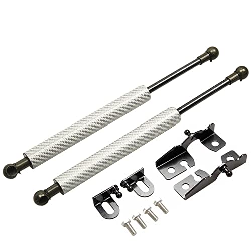 DZSQHDSAF Compatible para Fiat para 124 para Spider 2015-2019 Capó Delantero Modificar Amortiguador De Resorte De Resorte De Gas Muelle neumático(Plata)