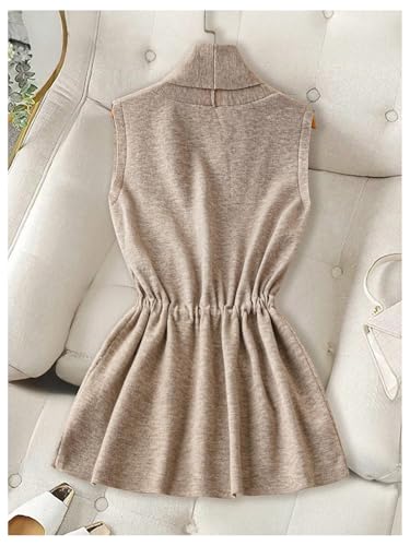 GORGLITTER Women's Sleeveless Long Cardigan Sweaters Vest Dressy Fall Casual Open Tie Front Lightweight Cardigan Trendy2