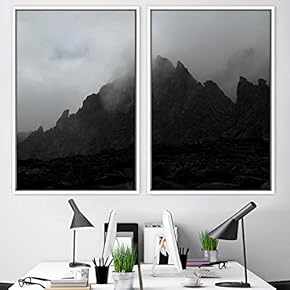 signwin 2 Piece Framed Canvas Wall Art Foggy...