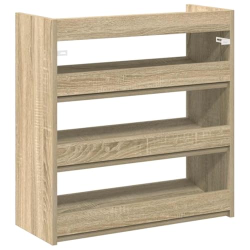 Étagère chaussures chêne Sonoma en bois d'ingénierie compacte 60cm - 7