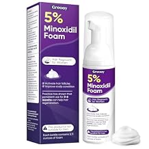 5% Minoxidil Foam for Women Hair Growth Foam Suitable for Hair Thinning Receding Hairline and Hair Loss to Hair Regrowth Get Thicker Fuller Hair 1 Bottles 2.11 Ounces Each