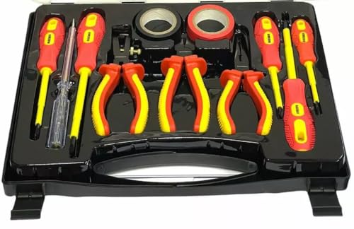 PaulStore 11PCS Electricians Screwdriver Set Electrical Fully Insulated Tool W/Kit Case - Image 5