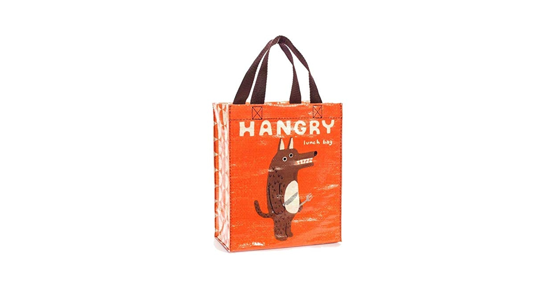 HANGRY & ANGRYナップサック Amazon.com: Blue Q Handy Tote ~ Hangry. Reusable lunch sack