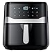 Friggitrice ad Aria 9 litri, Air Fryer XXL, Friggitrice Aria con Touch Screen a LED, 10 Preimpostazioni, Airfryer con Cestello Facile da Pulire