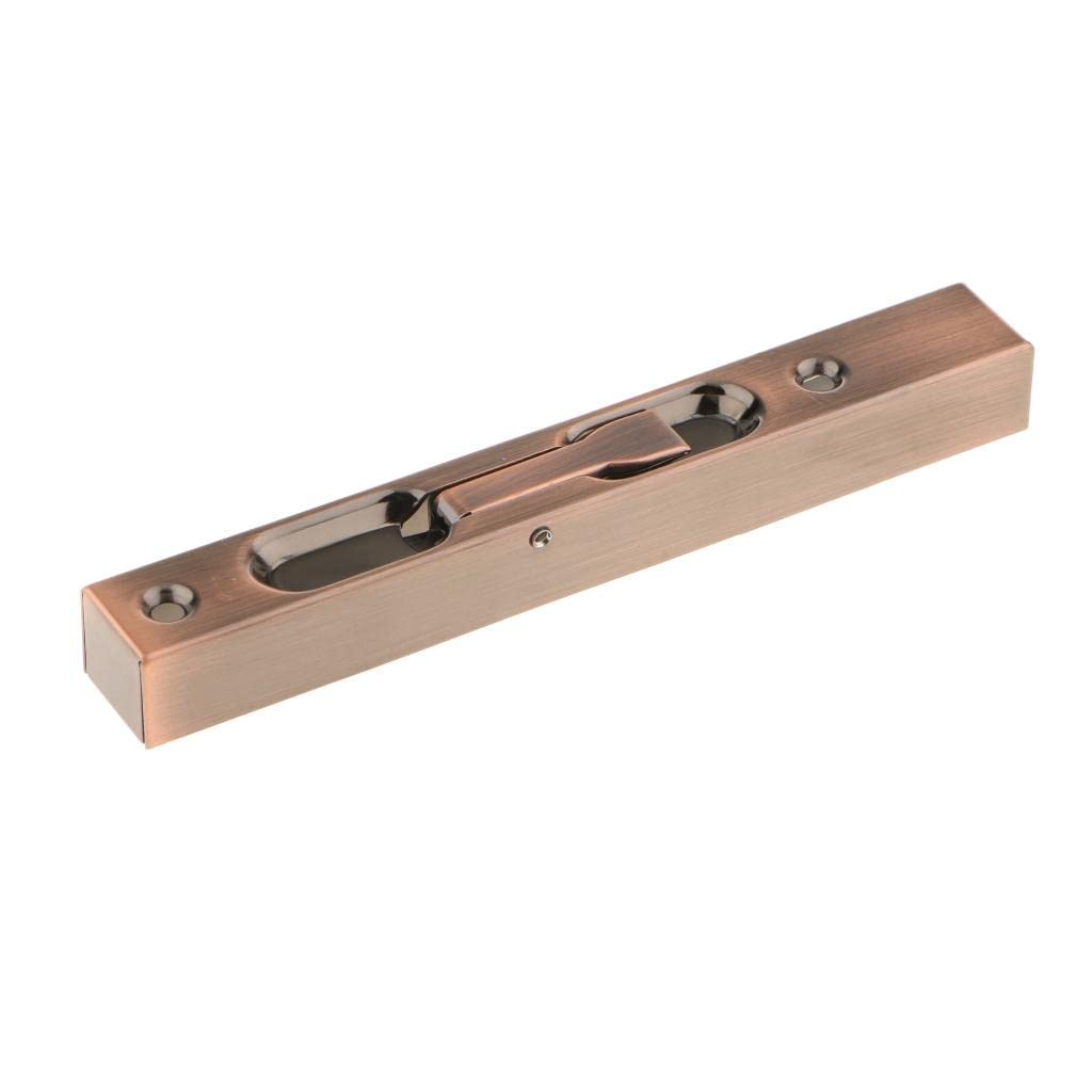 Spring Loaded Stainless Steel Door Latch Bolt Slide Bolt Lock 6inch Copper
