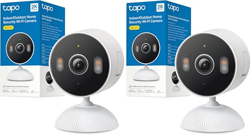 Tapo C113 – Smart Camera 2K 3MP | Indoor/Outdoor IP65, AI Detection, Color Night Vision, Two-Way Audio, Local/Cloud Storage (Paquete de 2)