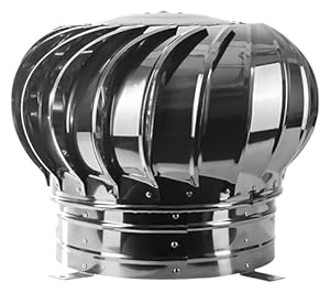 Abbnia HXD253 Edelstahl Dachventilator Turbine