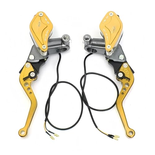 Levier d'embrayage et frein moto or haute finition pour maître-cylindre 22 mm