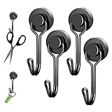 Photo Gallery biliant 4 ganci magnetici, ganci magnetici extra forti, nero al neodimio, 6 kg, magneti forti con ganci per camera da letto, garage, portachiavi Photo Gallery biliant 4 ganci magnetici, ganci magnetici extra forti, nero al neodimio, 6 kg, magneti forti con ganci per camera da letto, garage, portachiavi