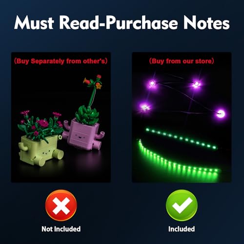 Image of BrickBling LED Light Compatible with Lego Rocking Plants 11506