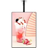 COAKUE Elektronische Speisekarte, Digitale Speisekarte für Restaurants mit LED-Hintergrundbeleuchtung, Leuchtkasten mit Klapprahmen zur Wandmontage in Cafés und Geschäften 40 * 50cm-Vertical