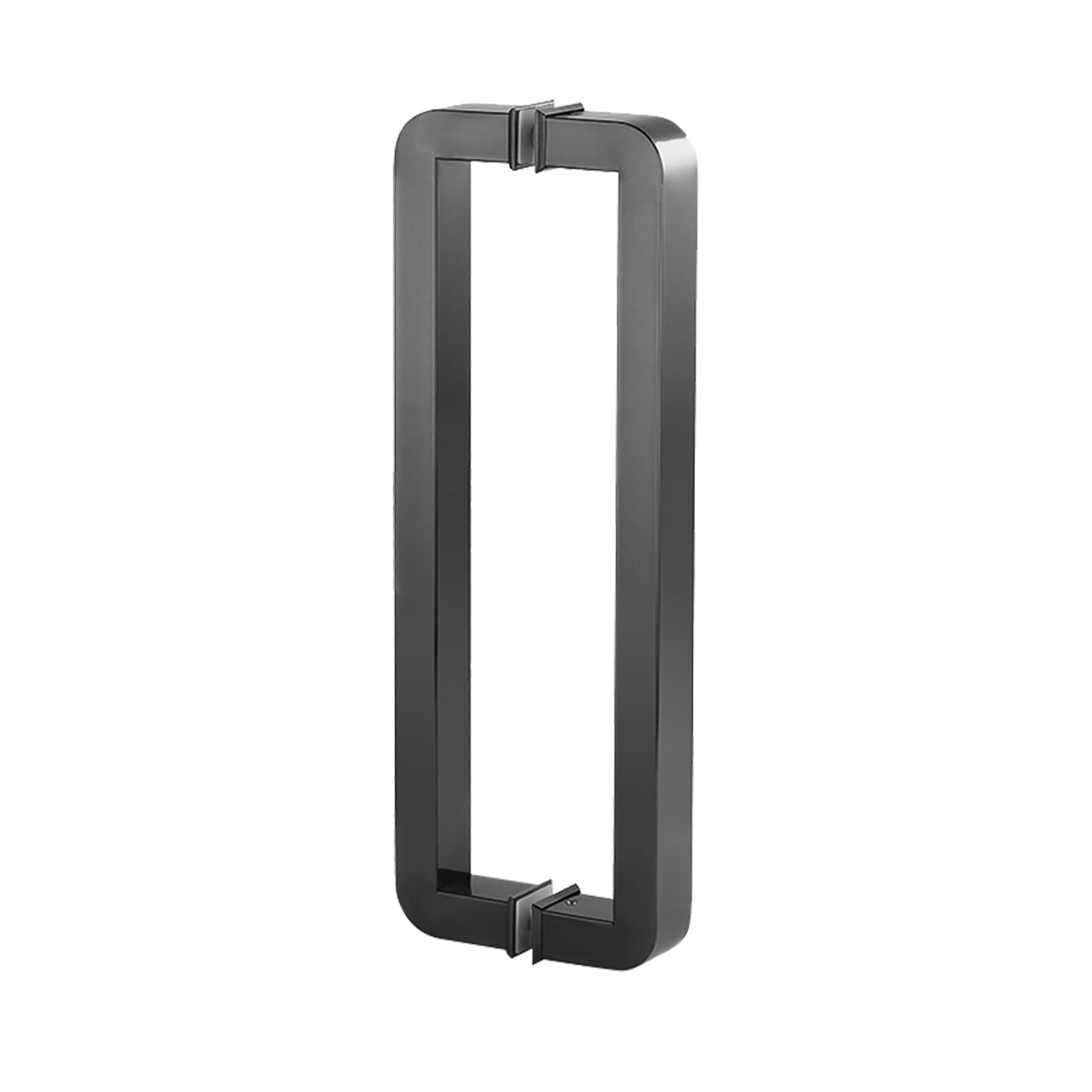 Poignée de porte intérieure carrée acier inoxydable brossé noir mat 92,5 cm