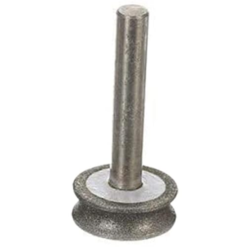 ZALINA Diamond Grinding Wheel Polishing Rounded Edges and Curved Surfaces for Glass Airplane Straight Edge Chamfer 6mm Shank 1pc (Color : 4mm)