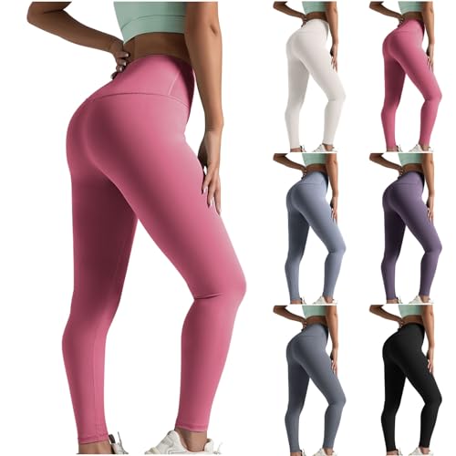 High Waisted Leggings for Women Ladies Seamless Gym Ruched Scrunch Bums Activewear Squat Proof Buttery Soft Sports Yoga Pants Lightweight Breathable Elastic Hiking Yoga Trouses Black