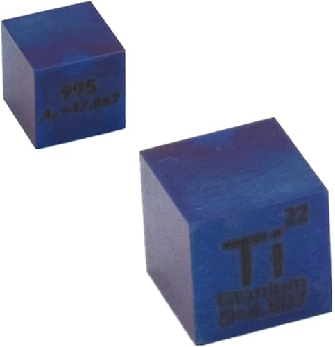Miniatura 66 de 0.39" Cubo de Boro B 99.9% 3N Puro, Cubo de Densidad de 10mm para Colección de Elementos, Tabla Periódica, Cazador, y Más (0.39", Boro)