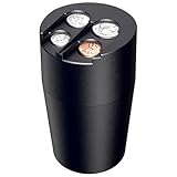 Zeyitian Coin Holder for Car, 250-Coin Capacity Change Coin Holder, Coin Organizer for Most Car, Dispenses Pennies, Quarters, Dimes, Nickels (Black, 1Pack)