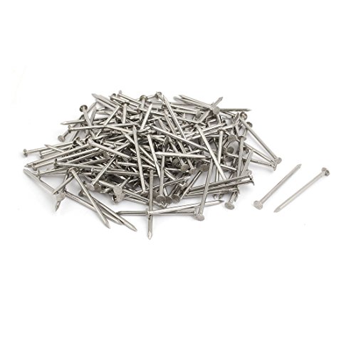 Aexit 2 Inch Fastener Length 304 Stainless Steel Cement Wood Sliding Nail Silver Tone 200pcs Model:24as125qo364