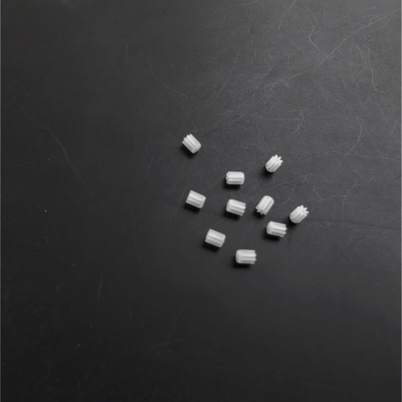 Shaft Pinion 10pcs 7 Teeth Mini Coreless Motor 2.6mm Diameter Gear 0.8mm Tight Fit Shaft Pinion DIY Airplane Motor Gear Motor Transmission