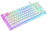 Womier 87 Key K87 Mechanical Keyboard 80% 87 TKL PCB CASE hot swappable Switch Support Lighting...