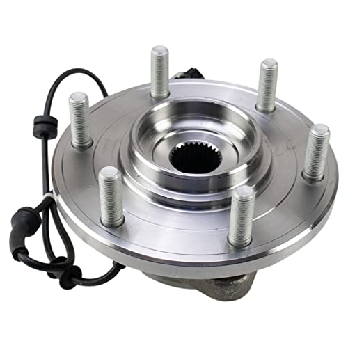 Image of TRQ Front Left and Right Wheel Bearing and Hub Assembly Set 2 Piece Compatible with 2017-2023 Nissan Titan 4WD