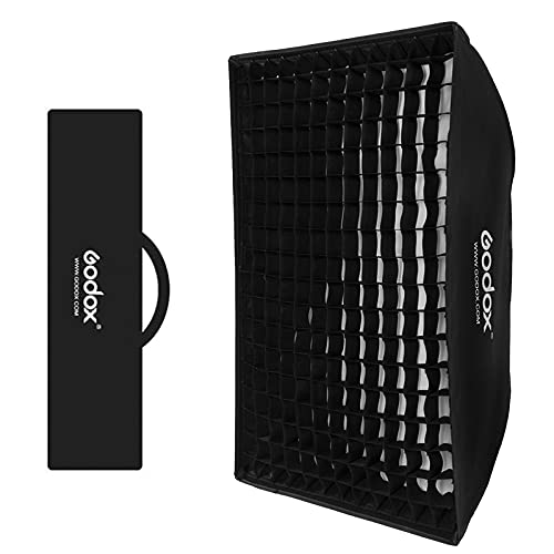 Godox 27 x 39 inch Strip Box Rectangular Softbox, Bowens Mount with Honeycomb Grid Softbox, Compatible Studio Flash Strobe Lighting Godox S-Type SK400II QT600III DP800III SK400II (FW 70x100(1PCS)