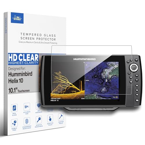 Verre trempé pour Humminbird Helix 10 film écran transparent anti-choc écholot