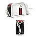 Beatfull Designer Crossbody Bag Bee Shoulder Purse for Women Trendy Wide Strap Camera Clutch PU Leather Handbag White